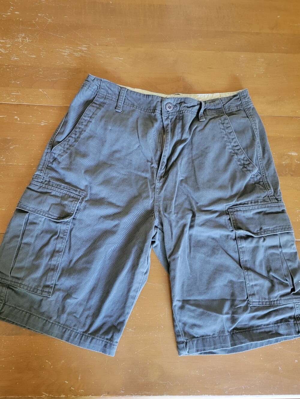 Plugg Men's Cargo Shorts 11"- Gray